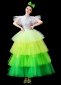 Girls Theater Stage Tulle Cake Dresses Holiday Dance Costume