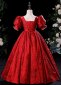Christmas Girls Jacquard Bead Ball Gown 3