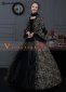 Coffee Floral Cotton Victorian Dresses Gowns 2