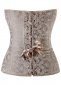 White And Black Satin Couture Corset 1