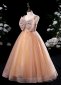 Children Big Bow Shoulder Strap Tulle Graduation Formal Dress 2
