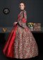 Renaissance Wine Red Georgian Gothic Victorian Dress Gown 2