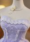 Sweet Purple Lace Mini Cocktail Homecoming Dresses 2