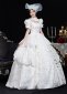 18th Century Southern Belle Floral Princess White Dresses 2