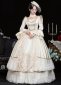 White Drama Stage Costumes Princess Masquerade Adult Ceremony Party Dresses 2