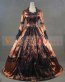 Gold Long Sleeve Lace Gothic Victorian Ball Gown Renaissance Victorian Dress