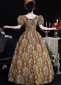 Medieval Gold Masquerade Ball Dress 5