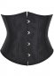 Victorian Black Jacquard Brocade Underbust Corset