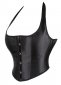 Black Sexy Shoulder Strap Corsets Top Halterneck Bustier