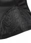 Black Hip Gores Embroidery Applique Underbust Corset 4