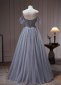 Off The Shoulder Sequin Long Evening Dress 1