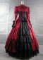 Long Sleeves Stand Collar Bow Gothic Victorian Dresses