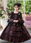 Custom-made Girls Renaissance 18th Century Ball Gown Dark Fantasy Children Vampire Halloween Costume