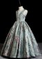 Vintage Brocade Jacquard Masquerades Party Dress 2