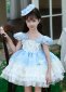 Children Blue Lolita Formal Dress 4