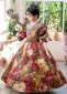 Children Brocade Floral Masquerade Dresses 4