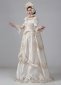 Women Satin Baroque Masquerade Dress Ivory Victorian Bustle Dresses