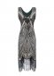 1920s Beaded Flapper Gatsby Dress Vintage Cocktail Dress