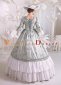 Women Navy Renaissance Victorian Prairie Dress Gown 2