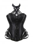 Historical Renaissance Black Longline Gothic Steampunk Corset