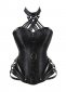 Historical Renaissance Black Longline Gothic Steampunk Corset