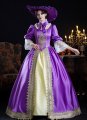 Purple Victorian Renaissance Dress Holiday Fantasy Theatrical Queen Clothing