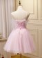 Spaghetti Straps Feather Pink Mini Homecoming Dresses 2