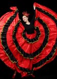 Tango Women Dance Skirt Samba Swing Full Super Wide Skirt 720 Degree