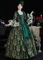 Women Green Marie Antoinette Dress 2
