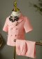 Boys Pink Suits 4 Piece Slim Fit Suit