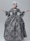 Marie Antoinette Printed Dresses Carnival of Venice Women Costume