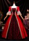 Renaissance Wine Red Halloween Ball Gown Prom Dress