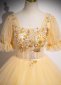 Princess Yellow Sequin Tulle Homecoming Dress 6