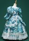 Children Brocade Jacquard Oil Painting Dresses