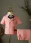 Boys Pink Suits 4 Piece Slim Fit Suit for Kids Formal Ring Bearer Suits