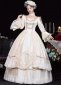 White Drama Stage Costumes Princess Masquerade Adult Ceremony Party Dresses 4