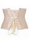 Champagne Satin Underbust Corset 1