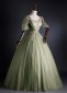 Ball Gown Princess Short Sleeves Floor Length Tulle Elegant Dress 1