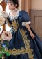 18th Century Girls Princess Blue Dress