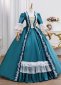 Renaissance Retro Green Masked Prom Dress Ball Gown 2