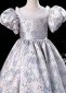 Vintage Jacquard Children Masquerades Victorian Party Dress 4