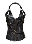 Historical Gothic Victorian Jacquard Sexy Corset Top