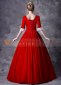 Red Rococo Princess Birthday Party Ball Gown Christmas Party Dress 4