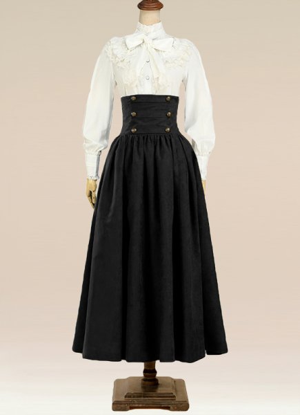 Victorian Gothic Steampunk Punk Girl Victorian Skirt Ghost Halloween Costume