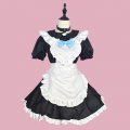 Classic Black and White Cat Maid Dress Japanese Maid Cosplay Costume