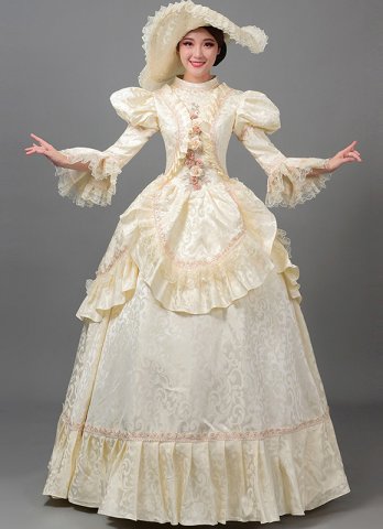 Champagne Blue Masquerade Ball Gown Carnival Parade Group Costume