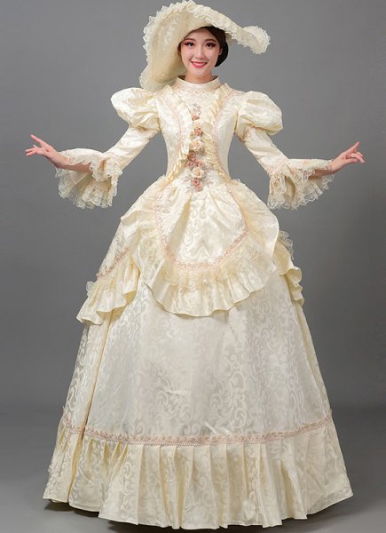 Champagne Blue Masquerade Ball Gown Carnival Parade Group Costume