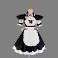 Plus Size Black Catgirl Cosplay Maid Dress