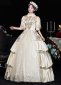 Carnival Victorian Marie Antoinette Dress Versailles Makeup Ball Champagne Dresses