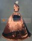 Gold Long Sleeve Lace Gothic Victorian Ball Gown Renaissance Victorian Dress 2